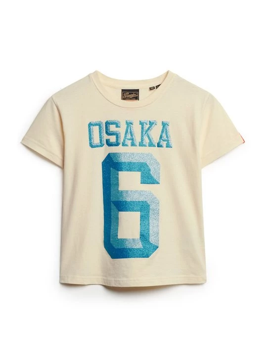 Obrázek produktu Triko s potiskem Superdry světle žlutá