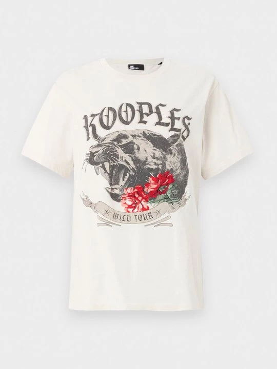 Obrázek produktu Triko s potiskem The Kooples béžová