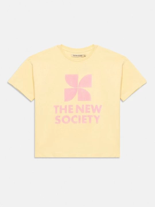Obrázek produktu Triko s potiskem The New Society světle žlutá