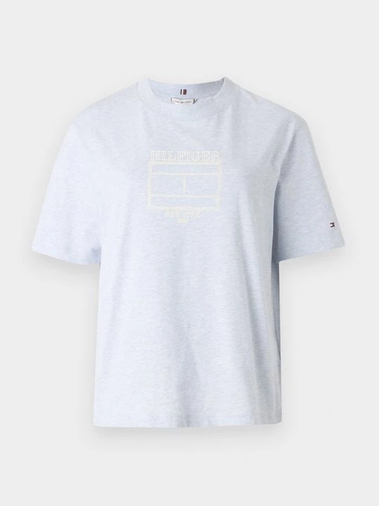 Obrázek produktu Triko s potiskem Tommy Hilfiger skvrnitě tmavě modrá