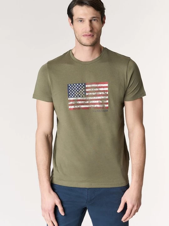 Obrázek produktu Triko s potiskem U.S. POLO ASSN. tmavě zelená