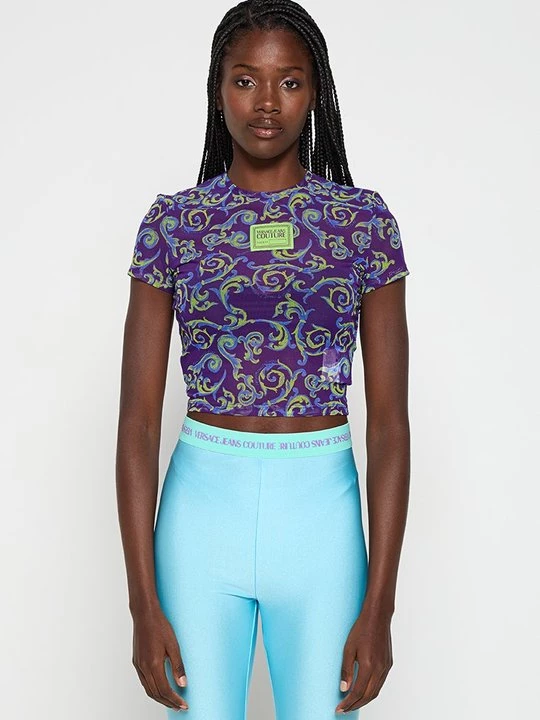 Obrázek produktu Triko s potiskem Versace Jeans Couture fialová