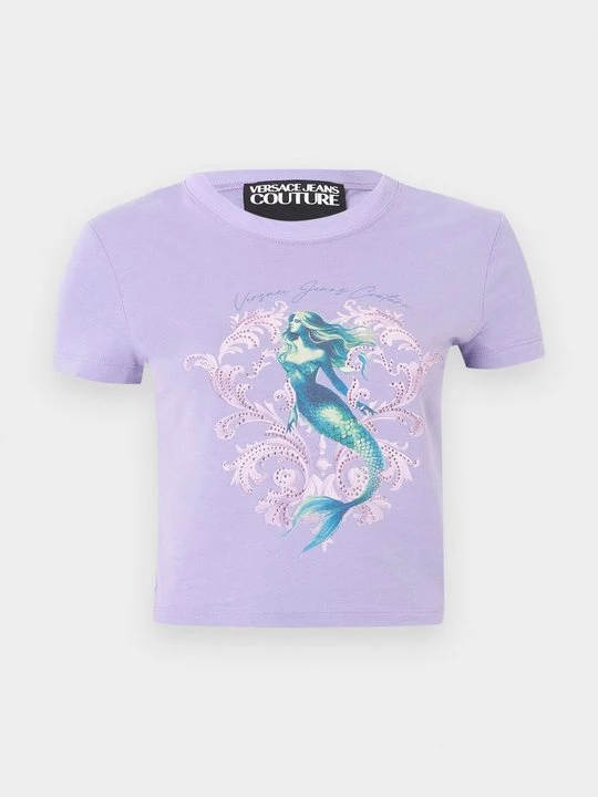 Obrázek produktu Triko s potiskem Versace Jeans Couture lila