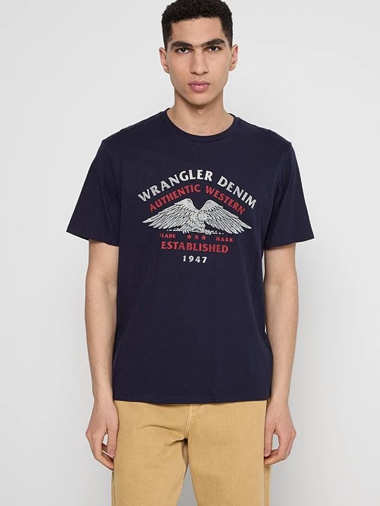 Obrázek produktu Triko s potiskem Wrangler tmavě modrá
