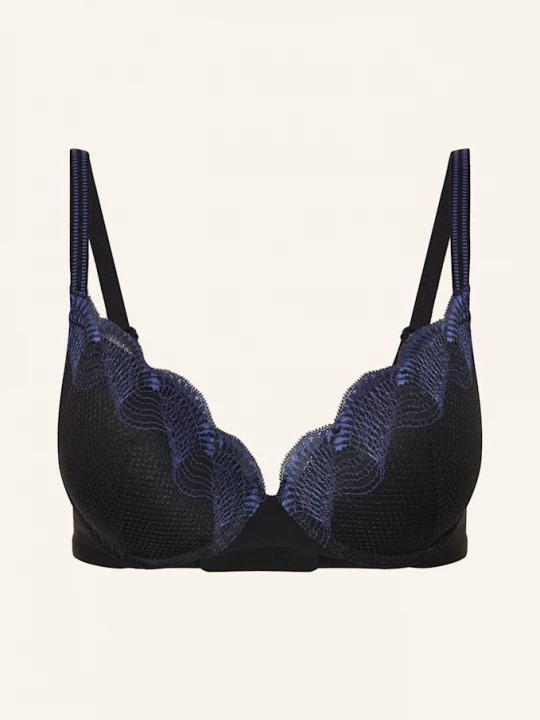 Obrázek produktu Triumph Push-Up Podprsenka Comfort Glam černá / modrá
