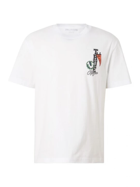 Obrázek produktu True Religion Tričko světle zelená / oranžová / černá / bílá