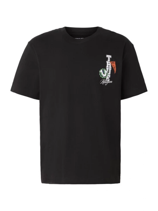 Obrázek produktu True Religion Tričko zelená / oranžová / černá / bílá