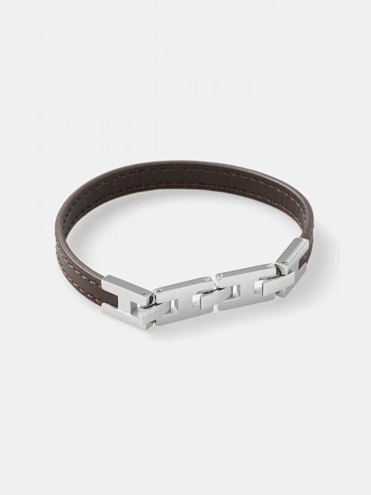 Obrázek produktu Trussardi Kožený náramek Trussardi T-LEATHER hnědá
