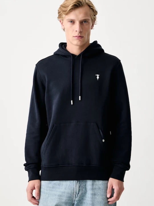 Obrázek produktu Trussardi mikina kapucí pánská bavlněná námořnická modř