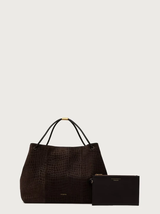 Obrázek produktu Trussardi nákupní taška dámská kožená hnědá