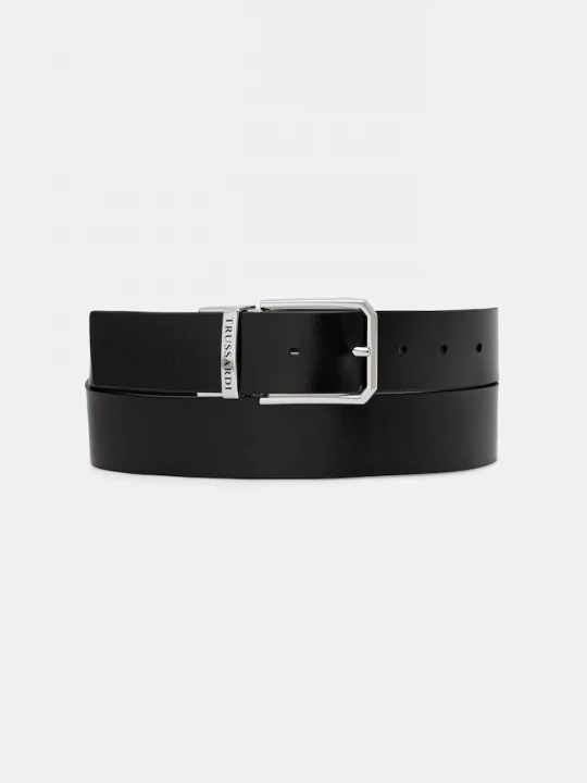 Obrázek produktu Trussardi oboustranný pásek pánský kožený černá