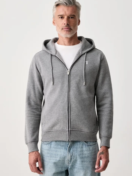 Obrázek produktu Trussardi rozepínací mikina kapucí dámská bavlnou