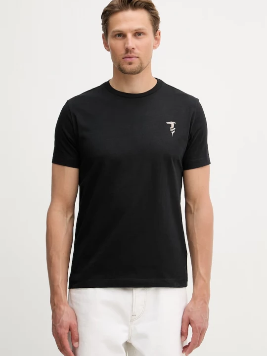 Obrázek produktu Trussardi tričko pánské bavlněné černá