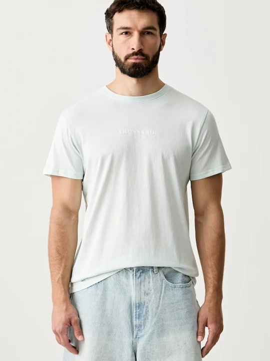Obrázek produktu Trussardi tričko pánské bavlněné tyrkysová