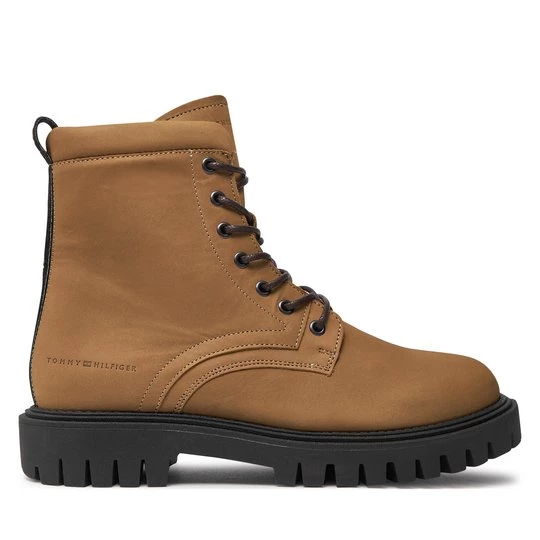 Obrázek produktu Turistická obuv Tommy Hilfiger Casual Hilfiger Chunk Z Nbk Boot FM0FM05149 Hnědá
