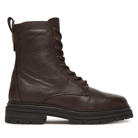 Obrázek produktu Turistická obuv Tommy Hilfiger Th Plaque Pebble Lace Boot Warm FW0FW08767 Hnědá