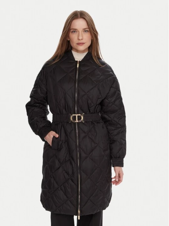 Obrázek produktu TWINSET Bunda pro přechodné období 252TP2130 Černá Regular Fit