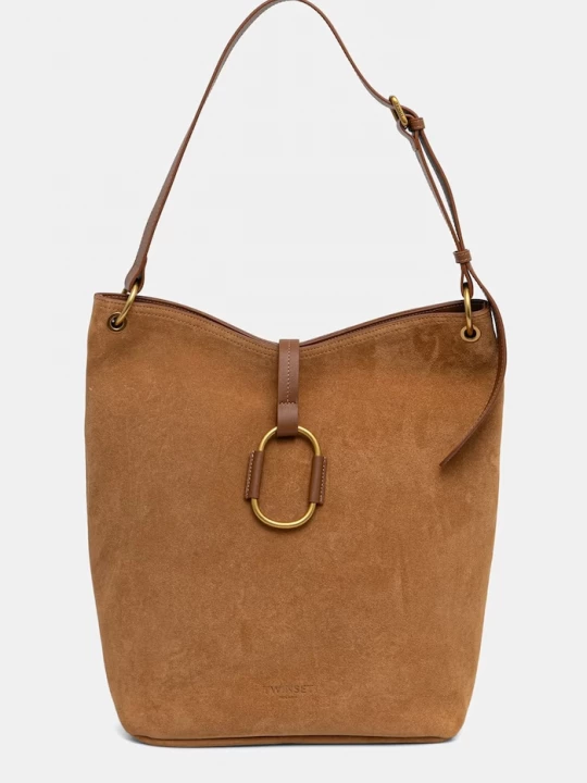 Obrázek produktu Twinset hobo kabelka dámská semišová hnědá