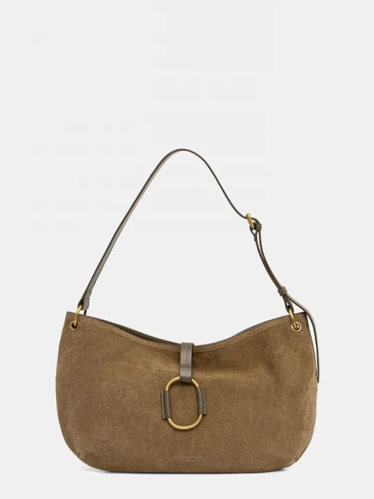Obrázek produktu Twinset hobo kabelka dámská semišová zelená