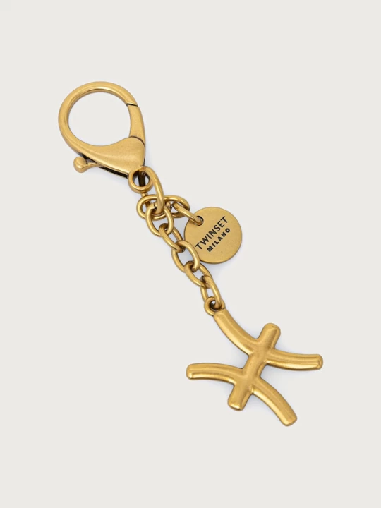 Obrázek produktu Twinset klíčenka dámská kovová Pisces zlatá