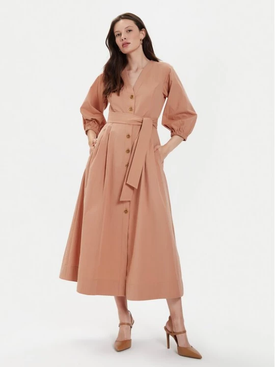 Obrázek produktu TWINSET Košilové šaty 241TT2051 Oranžová Loose Fit