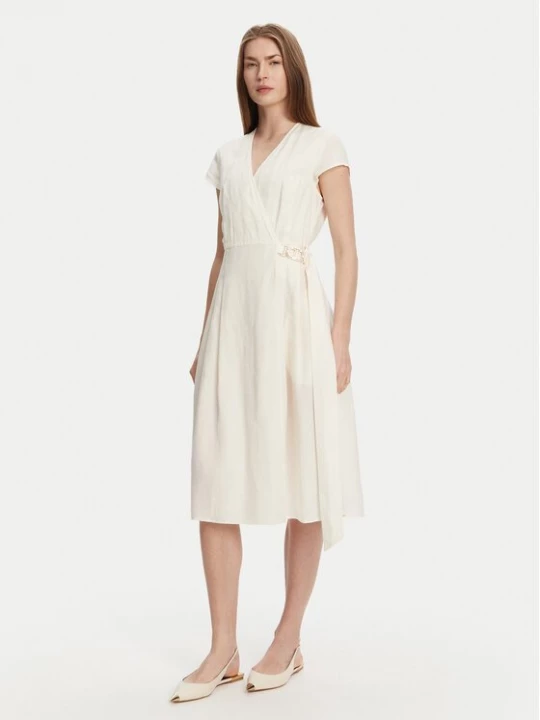 Obrázek produktu TWINSET Letní šaty 251TT2072 Écru Loose Fit Krémová