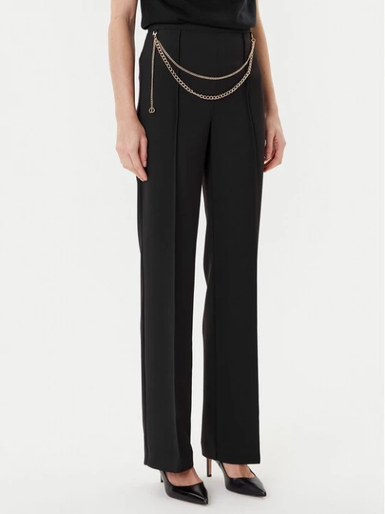 Obrázek produktu TWINSET Palazzo kalhoty 252TP2281 Černá Wide Leg