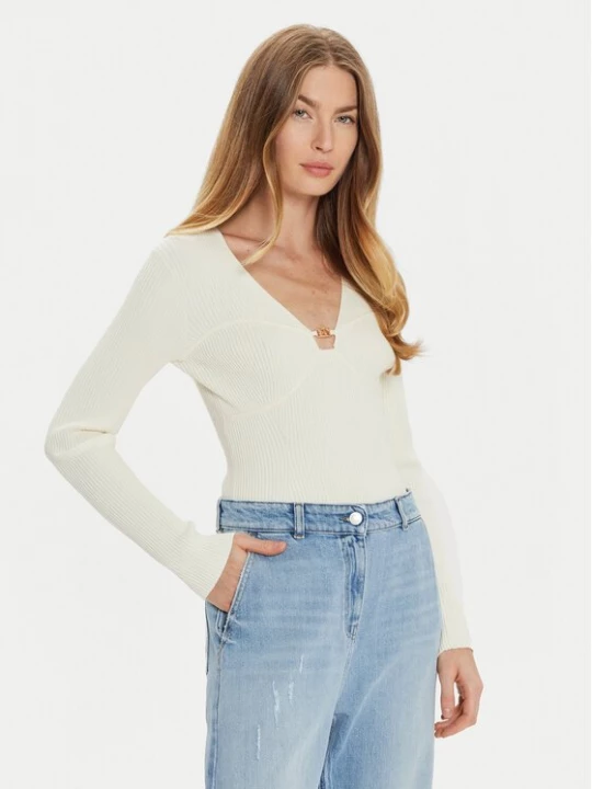 Obrázek produktu TWINSET Svetr 242TP3132 Écru Slim Fit