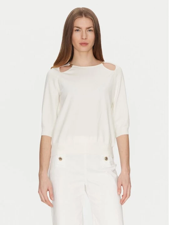 Obrázek produktu TWINSET Svetr 251TP3490 Écru Loose Fit Krémová