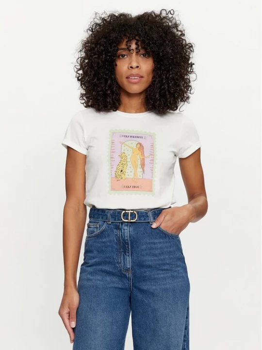Obrázek produktu TWINSET T-Shirt 241TT2411 Bílá Regular Fit