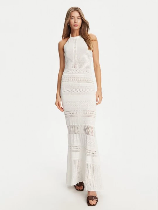 Obrázek produktu TWINSET Úpletové šaty 251TT3105 Écru Slim Fit Krémová