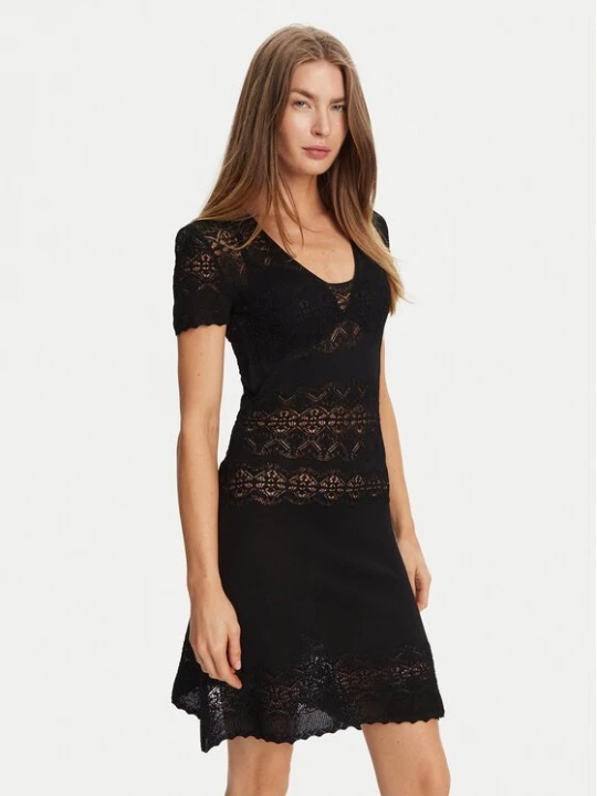 Obrázek produktu TWINSET Úpletové šaty 251TT3212 Černá Slim Fit