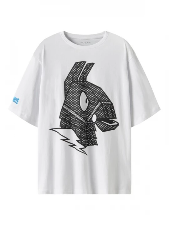 Obrázek produktu TWO SOON Tričko 'Fortnite' azurová / černá / bílá