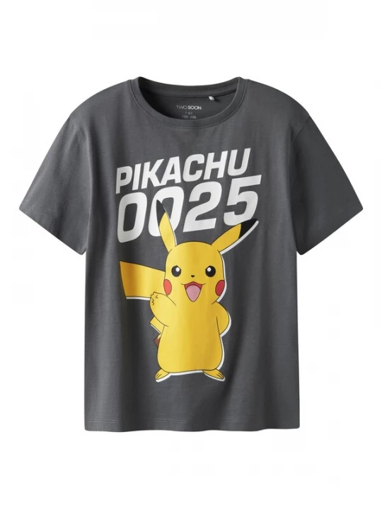 Obrázek produktu TWO SOON Tričko 'Pokémon' žlutá / šedá / bílá