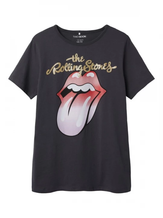Obrázek produktu TWO SOON Tričko 'Rolling Stones'  žlutá / červená / černá