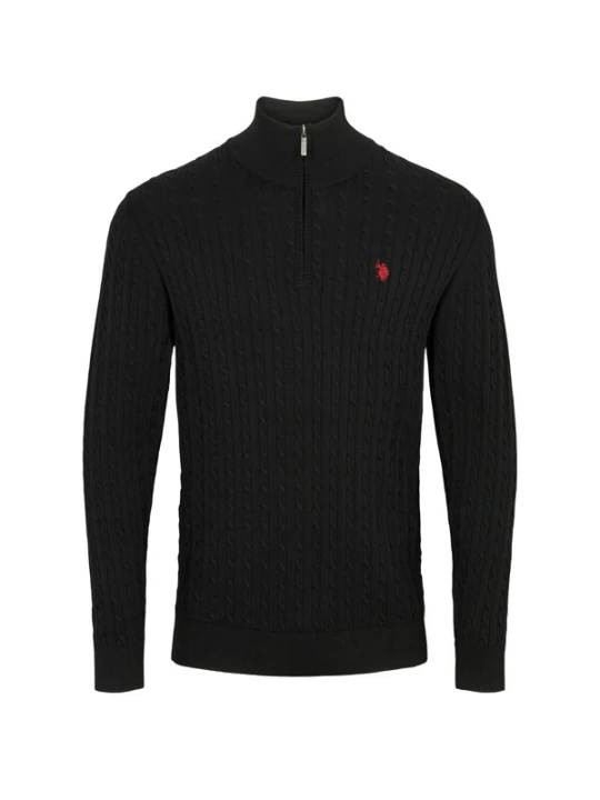 Obrázek produktu U.. POLO ASSN. Svetr 'UMRomeo' černá U.S. POLO ASSN.