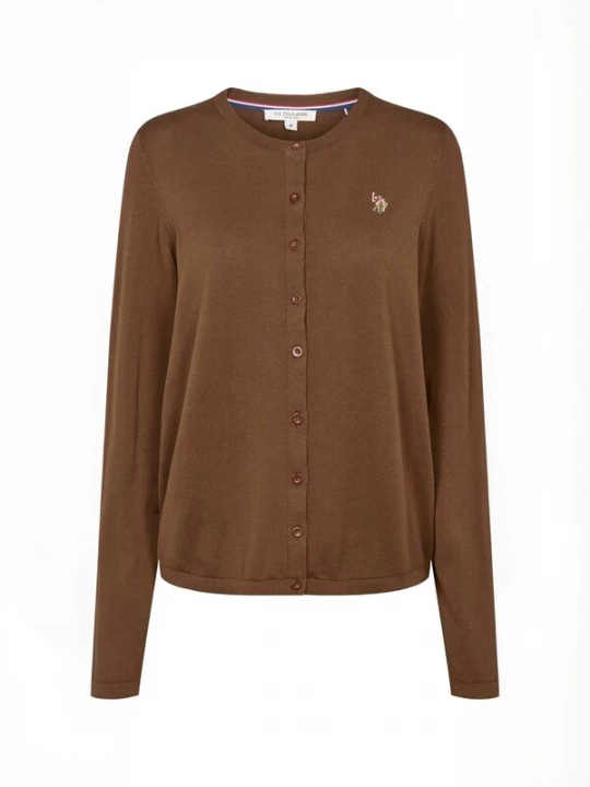 Obrázek produktu U.. POLO ASSN. Svetr 'UWKimmi' kaštanově hnědá U.S. POLO ASSN.