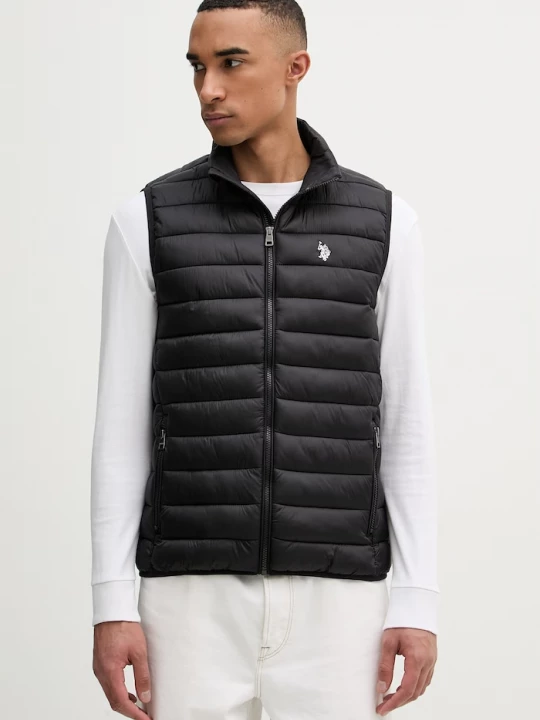 Obrázek produktu U.. Polo Assn. vesta pánská Bound Quilted Gilet U.S. POLO ASSN. černá