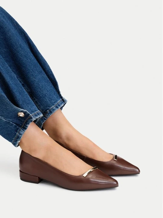 Obrázek produktu U.S. Polo Assn. Baleríny EO-MILLA002W / GL1 Hnědá