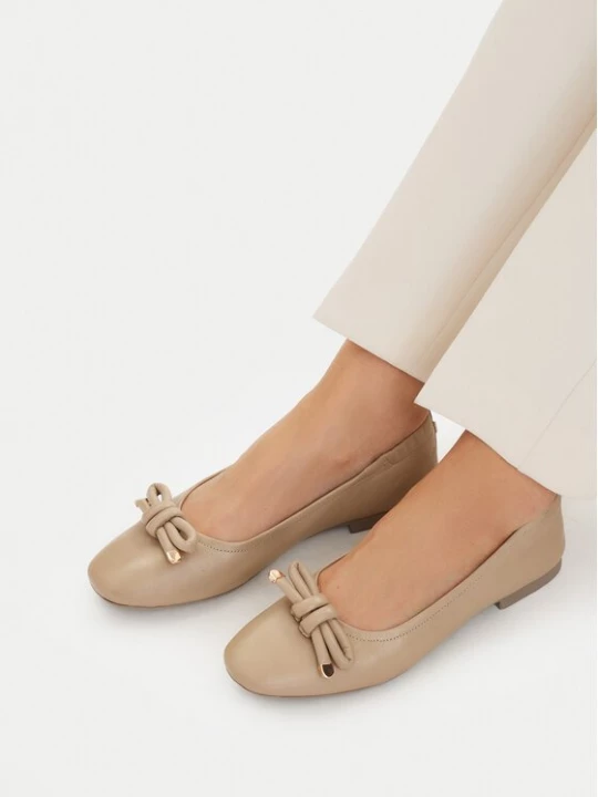 Obrázek produktu U.S. Polo Assn. Baleríny EO-OXANA001W/6L1 Světle béžová