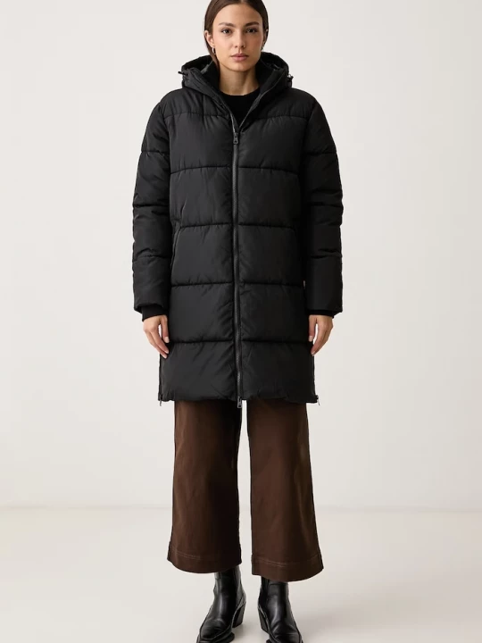 Obrázek produktu U.S. Polo Assn. dlouhá bunda dámská MID-LENGTH ZIP DETAIL PUFFER černá