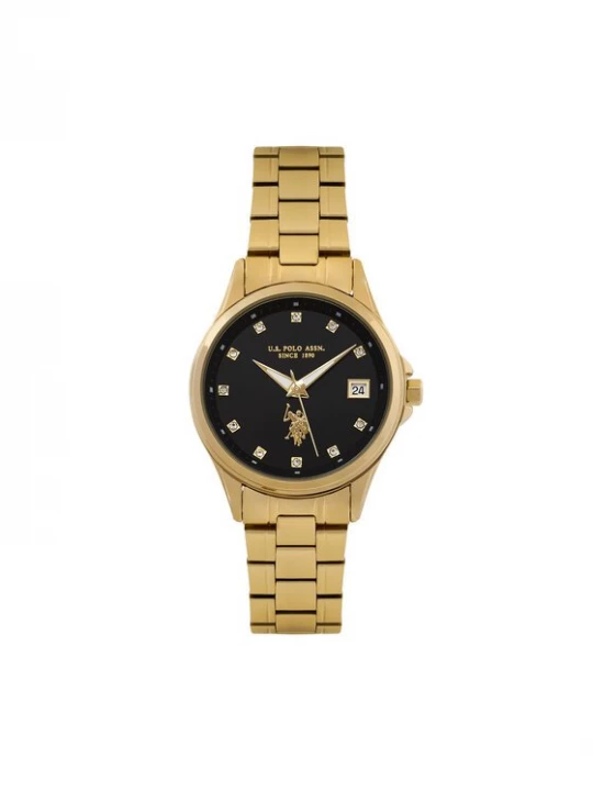Obrázek produktu U.S. Polo Assn. Hodinky Louise USP8484BK Zlatá