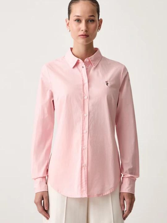 Obrázek produktu U.S. Polo Assn. košile dámská bavlněná Classic Fit Poplin růžová