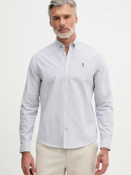Obrázek produktu U.S. Polo Assn. košile pánská bavlněná Oxford Stripe modrá
