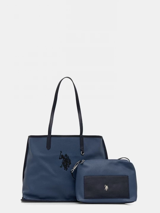 Obrázek produktu U.S. Polo Assn. nákupní taška dámská z imitace kůže SURREY námořnická modř