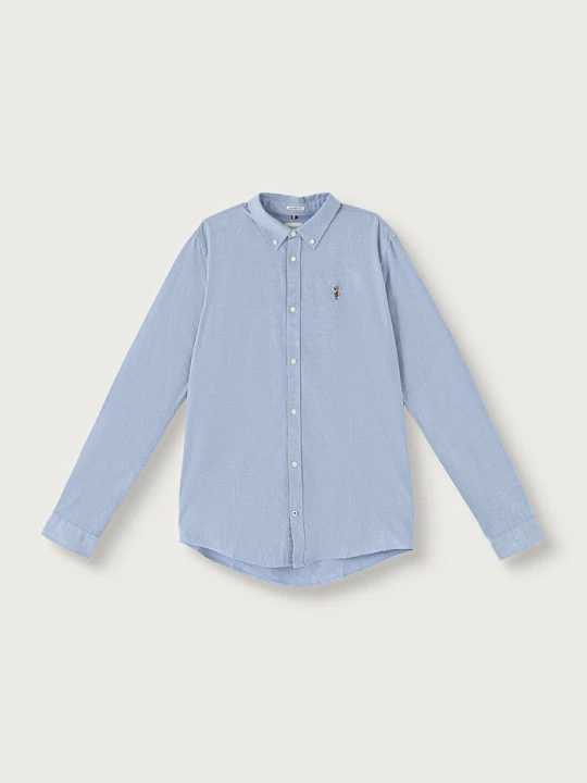 Obrázek produktu U.S. Polo Assn. oxfordská košile dětská bavlněná modrá