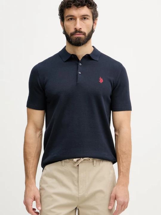 Obrázek produktu U.S. Polo Assn. pánské bavlněné polo COMBED SS námořnická modř