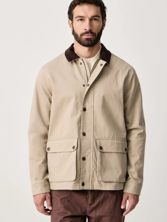 Obrázek produktu U.S. Polo Assn. přechodová bunda pánská USPA Textured Collared béžová