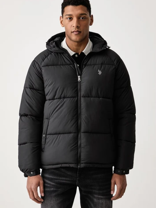 Obrázek produktu U.S. Polo Assn. prošívaná bunda pánská Hooded Puffer černá