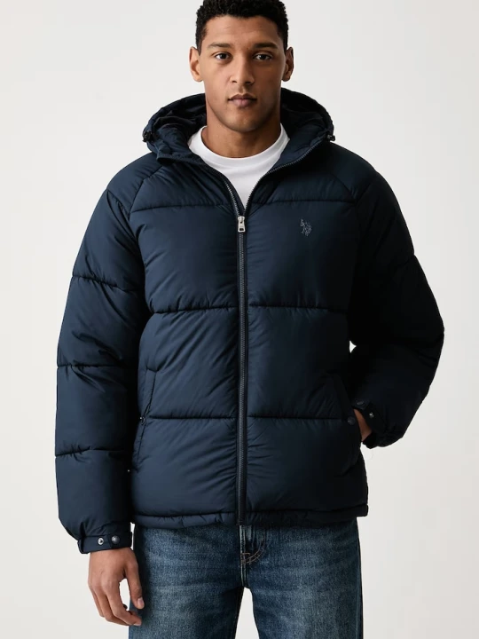 Obrázek produktu U.S. Polo Assn. prošívaná bunda pánská Hooded Puffer námořnická modř